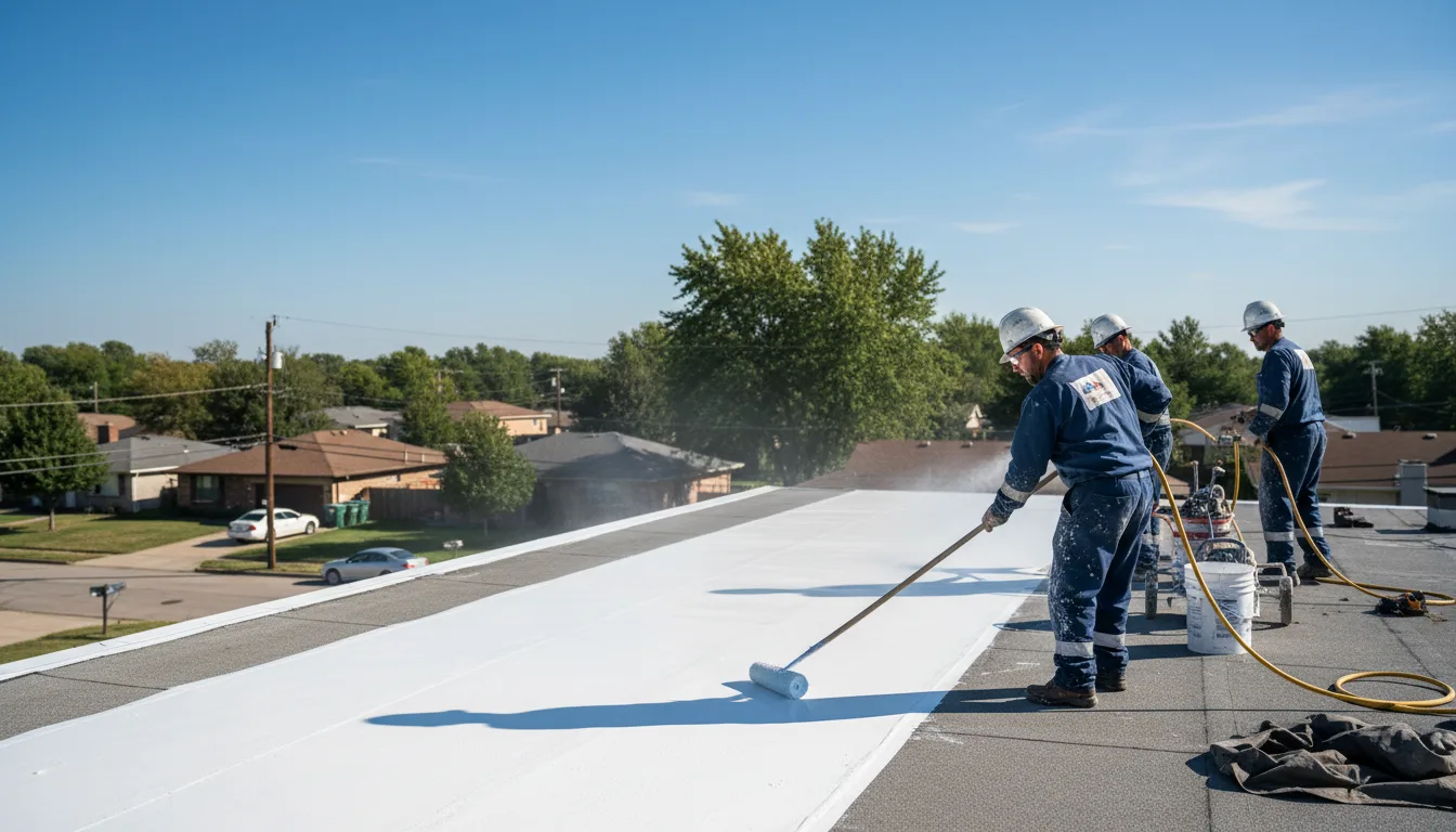 Commercial roof coating in De Kalb, TX near me